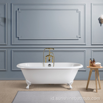 66 &#39;&#39;, 60 &#39;&#39; Double Ended Bathtub dengan Clawfoot